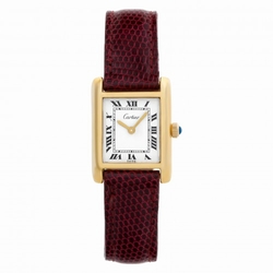 Cartier 5512106 Tank Manual Female 18k Gold Fill