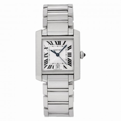 Cartier W50011S3 Tank Francaise Automatic Unisex 18k White Gold
