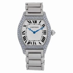 Cartier WA5038W9 Tortue Manual Female 18k White Gold