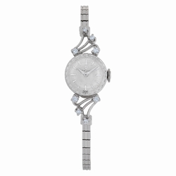 Omega A7575 Cocktail Manual Female 18k White Gold