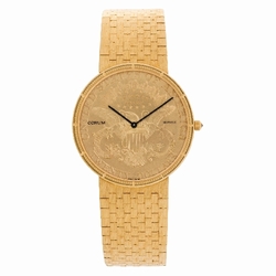 Corum Corum 2878 gold coin Quartz Male 18k yellow gold