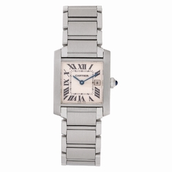 Cartier W51011Q3 Tank Francaise Quartz Female Stainless Steel