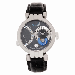 Harry Winston 200.mmtz39w Excenter Timezone Manual Unisex 18k White Gold