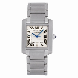Cartier W51002Q3 Tank Francaise Automatic Unisex Stainless Steel