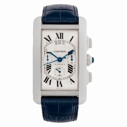 Cartier W2609456 Tank Americaine Automatic Male 18k White Gold