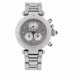 Cartier 1352 1 Pasha 35 Quartz Unisex Stainless Steel