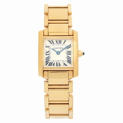 Cartier W50002N2 Tank Francaise Quartz Female 18k yellow gold