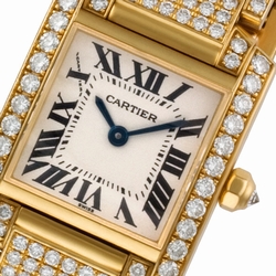 Cartier WE1002SD Tank Francaise Quartz Female 18k yellow gold
