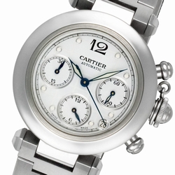Cartier 2412720595cc Pasha Chronograph Automatic Unisex Stainless Steel