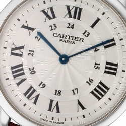 Cartier 2452 b Ronde Solo Manual Male Platinum