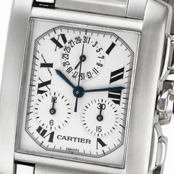 Cartier W51001Q3 Tank Francaise Quartz Male Stainless Steel