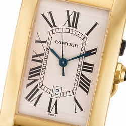 Cartier 1740 Tank American Automatic Male 18k yellow gold