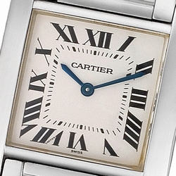 Cartier W51011Q3 Tank Francaise Quartz Unisex Stainless Steel