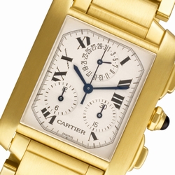 Cartier W50005R2 Tank Francaise Quartz Male 18k yellow gold