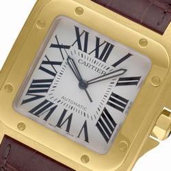 Cartier W20071Y1 Santos 100 Automatic Male 18k yellow gold