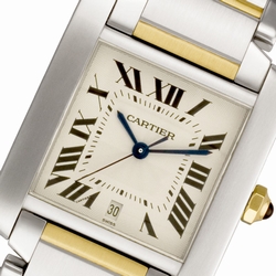 Cartier W51005Q4 Tank Francaise Automatic Male 18k gold & Stainless Steel
