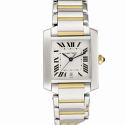 Cartier W51005Q4 Tank Francaise Automatic Male 18k gold & Stainless Steel