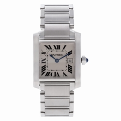Cartier W51011Q3 Tank Francaise Quartz Unisex Stainless Steel