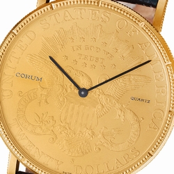 Corum Corum 2934 $20 Coin Quartz Male Gold