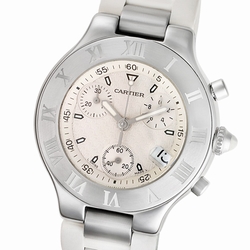 Cartier w10184U2 Chronoscaph 21 Quartz Male Stainless Steel
