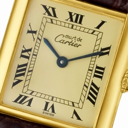 Cartier 1615 Tank Vermeil Quartz Male Vermeil