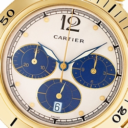 Cartier 0392 Pasha Quartz Male 18k yellow gold