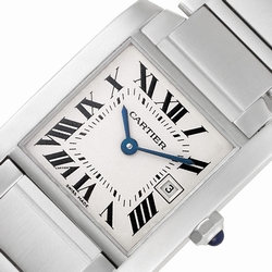 Cartier W51011Q3 Tank Francaise Quartz Unisex Stainless Steel