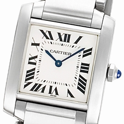 Cartier W51011Q3 Tank Francaise Quartz Unisex Stainless Steel