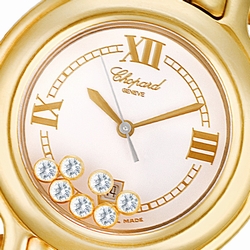 Chopard 27/6137-23 Happy Sport Quartz Female 18k yellow gold