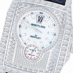 Breitling j28362 Flying B Automatic Male 18k White Gold