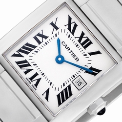 Cartier W51011Q3 Tank Francaise Quartz Unisex Stainless Steel