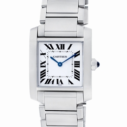 Cartier W51011Q3 Tank Francaise Quartz Unisex Stainless Steel