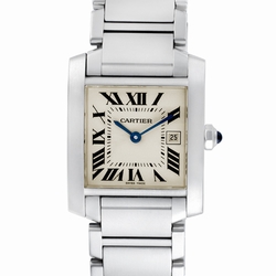 Cartier W51011Q3 Tank Francaise Quartz Unisex Stainless Steel