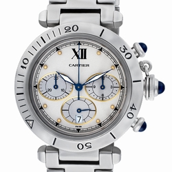 Cartier 1050 Pasha Quartz Male Stainless Steel