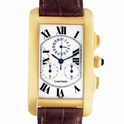 Cartier 1730 Tank American Quartz Male 18k yellow gold