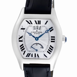 Cartier W1542751 Tortue Automatic Male 18k White Gold
