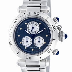 Cartier W31048M7 Pasha Quartz Male Stainless Steel