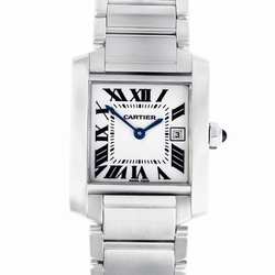 Cartier W51011Q3 Tank Francaise Quartz Unisex Stainless Steel