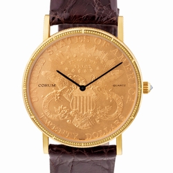 Corum Corum 3007 $20 Coin Quartz Male Gold