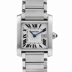 Cartier W51011Q3 Tank Francaise Quartz Female Stainless Steel