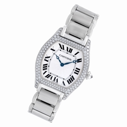 Cartier 2497 Tortue Manual Unisex 18k White Gold
