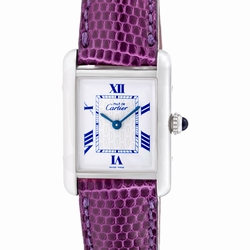 Cartier 2416 Tank Quartz Unisex Sterling Silver