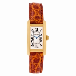 Cartier W2601556 Tank American Quartz Female 18k yellow gold