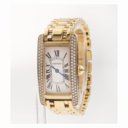 Cartier WB7071K2 Tank American Quartz Female 18k yellow gold