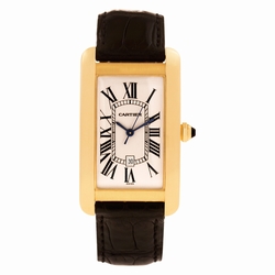 Cartier W2603156 Tank Americaine Automatic Unisex 18k yellow gold