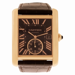 Cartier W5330002 Tank MC Automatic Male 18k Pink Gold