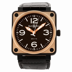 Bell & Ross BR01-92 Aviation Automatic Male 18K Rose gold & Carbon