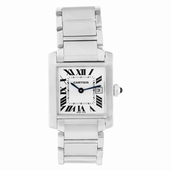 Cartier W51011Q3 Tank Francaise Quartz Unisex Stainless Steel