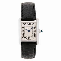 Cartier 2679 Tank Quartz Female 18k White Gold