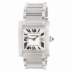 Cartier W51011Q3 Tank Francaise Quartz Unisex Stainless Steel